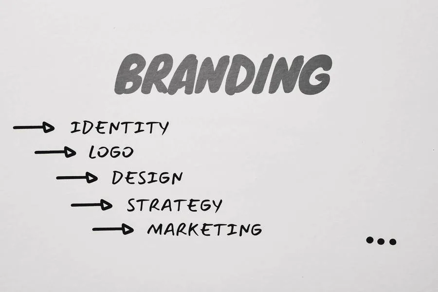 Written marketing strategy document on a desk